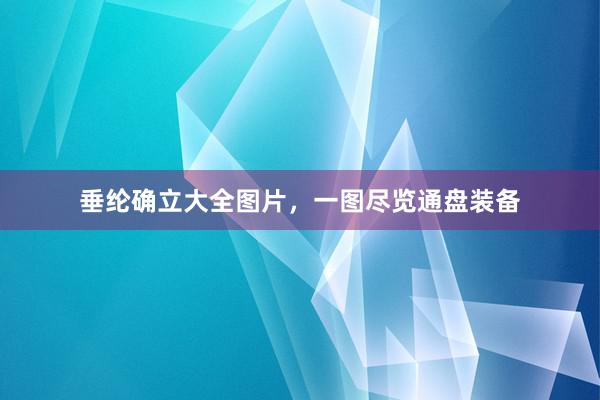 垂纶确立大全图片，一图尽览通盘装备